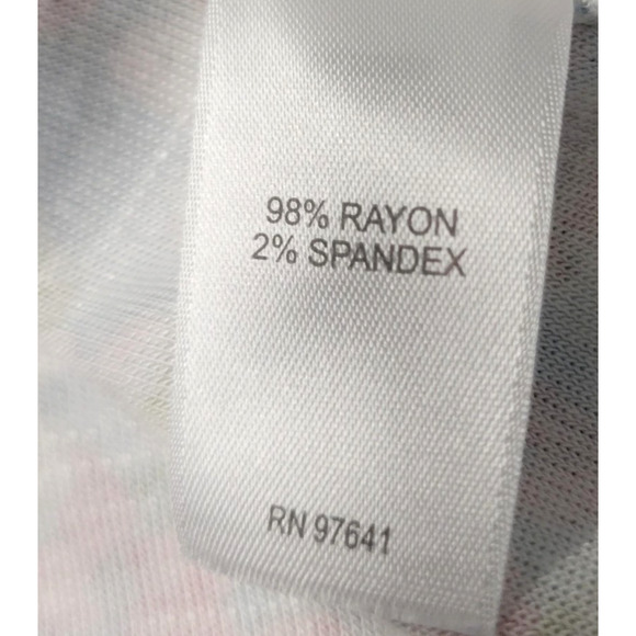 J Jill Dress Womens XS Blue Floral Short Sleeve Layered Overlay Back Buttons - Picture 11 of 15